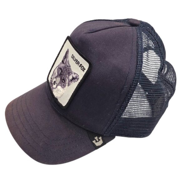 Goorin Bros.Silver Fox  Blue Trucker Hat, SnapBack,O/S ( Pre-Owned) - Picture 1 of 3